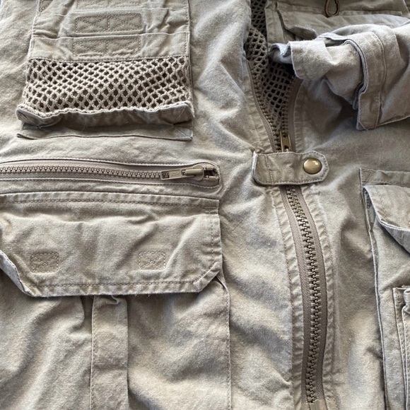 Vintage Banana Republic Safari Utility Vest Sz L - Picture 7 of 8